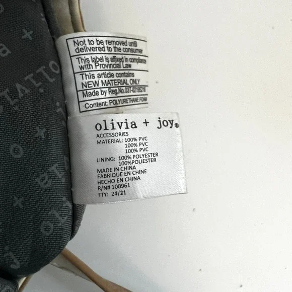 Olivia +‎ Joy Tote Bag Purse Work Travel Shoulder Bag Faux Leather - Picture 6 of 11